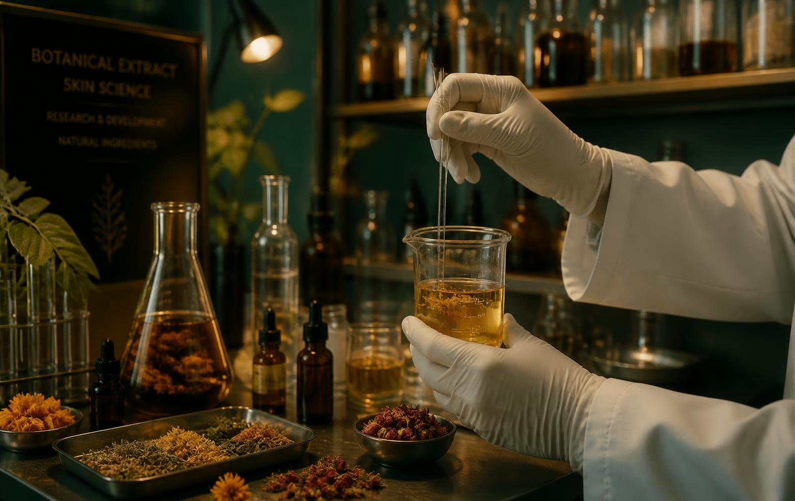 Formulation d'extraits botaniques au laboratoire Herbioty